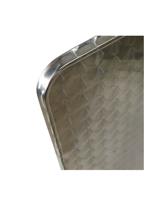 Karekla by Fragkoulakis Square Table Surface Aluminum in Silver Color 70x70x1.8cm MTB-00452 1pcs