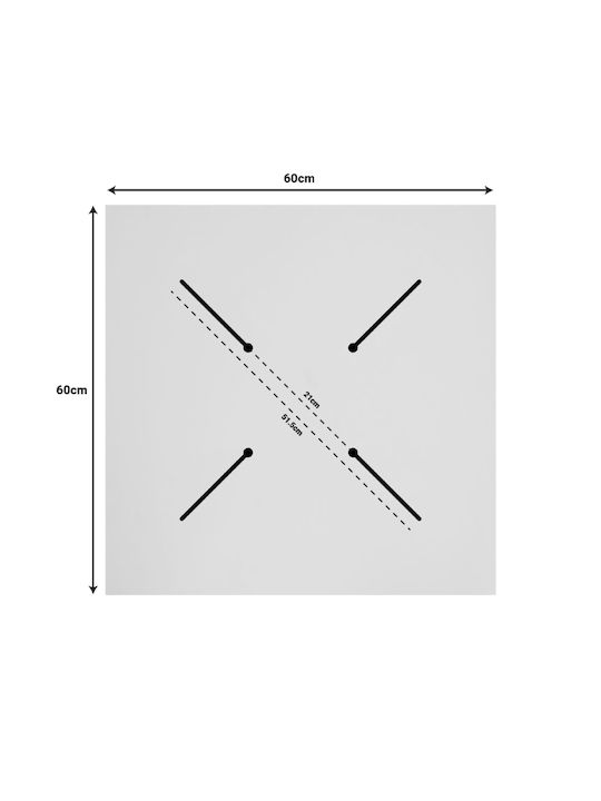 Pakketo Inspire Round Table Surface made of Particleboard Grey Cement 60x60cm 215-000045 1pcs