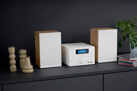 Thomson Sound System 2 Mini HiFi MIC121BT 50W with CD Player and Bluetooth White