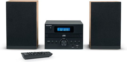 Thomson Sound System 2 Mini HiFi MIC123BT 50W with CD Player and Bluetooth Black