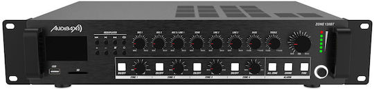 Audibax Zone 120BT Integrierter Kommerzieller Verstärker 4.0 Kanäle 120W/100V und Bluetooth Verbindung