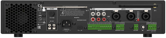 Audibax Zone 120BT Integrierter Kommerzieller Verstärker 4.0 Kanäle 120W/100V und Bluetooth Verbindung