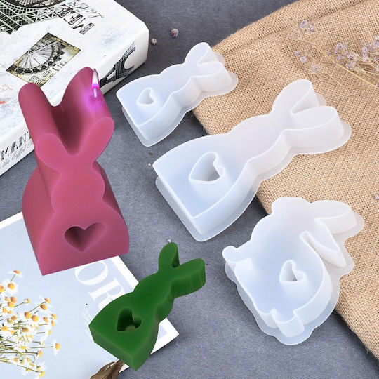 Silikonform Gießen Osterhase 3 Stück