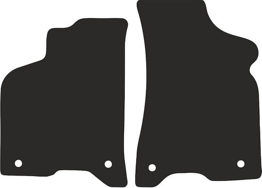 Wielganizator Μπροστινά Πατάκια 2τμχ για Seat Arosa 1997-2005 Μαύρα