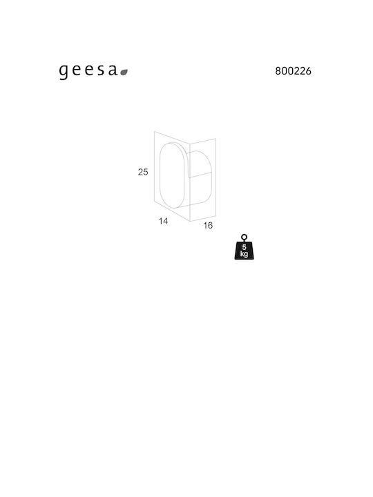 Geesa Single Wall-Mounted Bathroom Hook ​2.5x2.5cm Silver