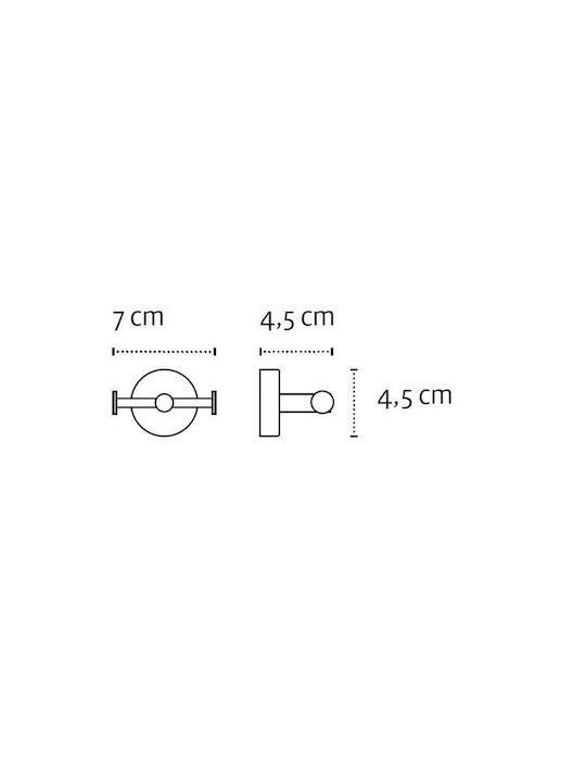 Karag 2222 99 Moderno Doppelhaken Badezimmer Satin