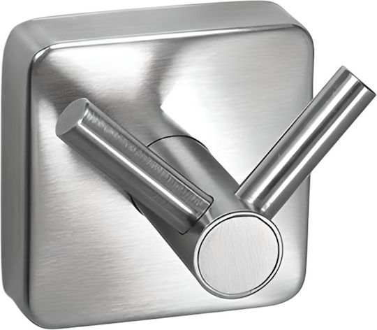 Karag 4202 99 Quattro Doppel-Badezimmerhaken Satin