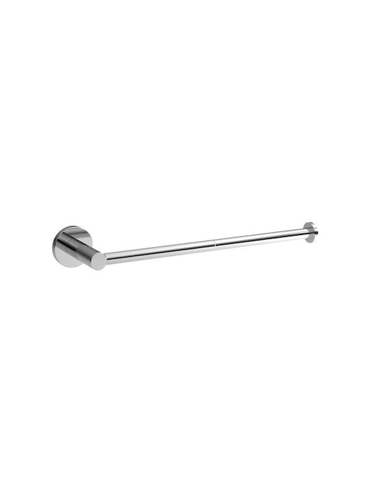Pam & Co Ράγα Μπάνιου Μονή Επιτοίχια με Βίδες ​29x5cm Inox Ασημί