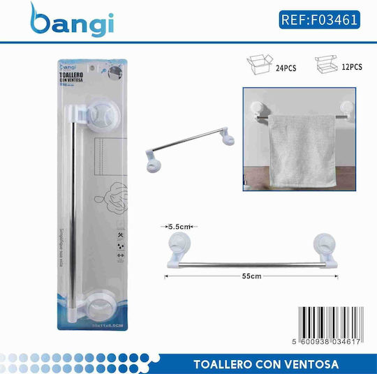 Schiene Badezimmer Einzel Wandmontage Saugnapf ​55x55cm Silber
