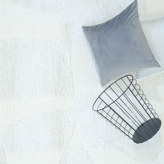 Ezzo Shaggy D110a1a Shaggy Bedroom Rugs Set Cream 12-D110A1A 3pcs