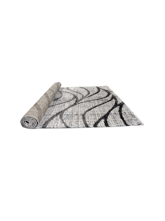 Tzikas Carpets Modern Bedroom Rugs Set Black-silver 381-0-335-69626-996 3pcs