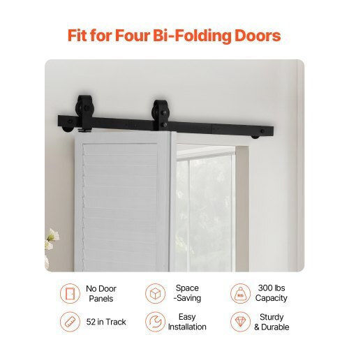 Vevor Sliding Door Mechanism 91.44cm Black
