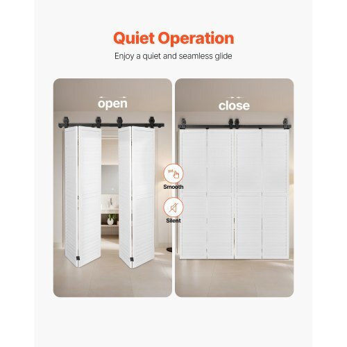 Vevor Sliding Door Mechanism 132.08cm Black