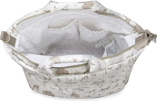 Pasito a Pasito Shoulder/Hand Diaper Bag Beige 43x29x11cm.