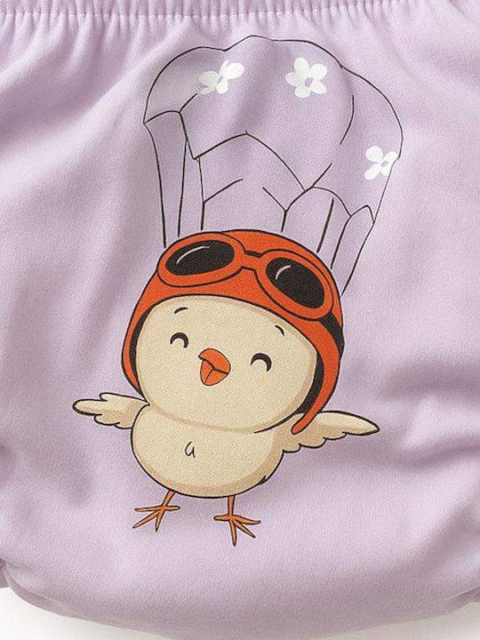 Poopes Bird Tsiou Παιδικό Βρακάκι Ροζ