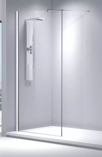 Aquarelle Σταθερό Πλαϊνό Ντουζιέρας 47-49x200cm Clear Glass