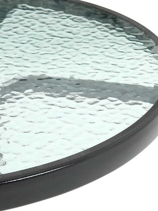 Island Tisch Küche Glas Braun 71x62cm