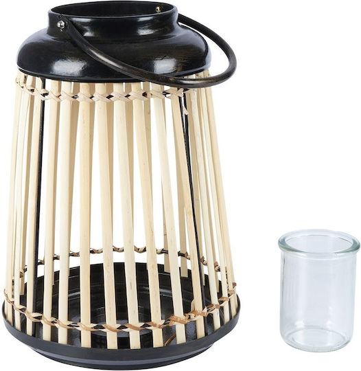 JK Home Decoration Laterne Bamboo Braun 24x24x32cm 1Stück