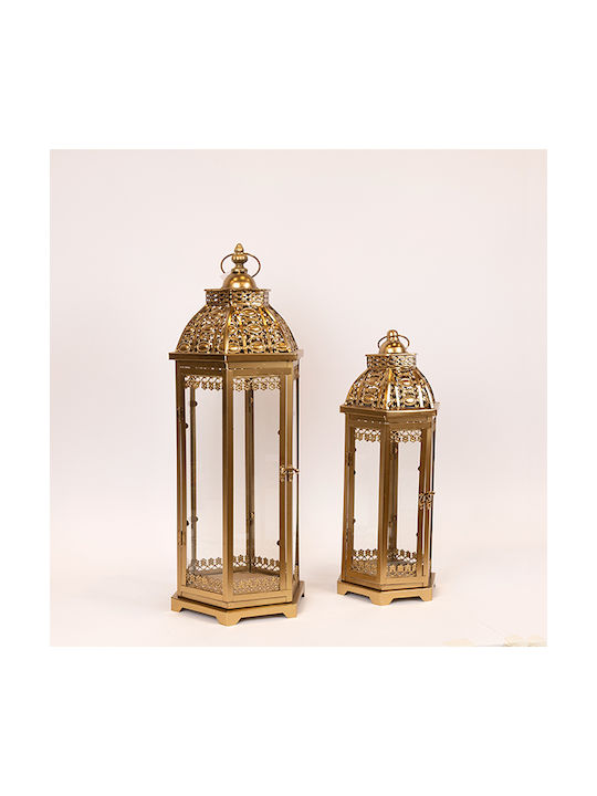 Floortop Metallic Lanterns Set Bronze 2pcs