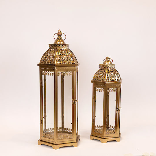 Floortop Metallic Lanterns Set Bronze 2pcs