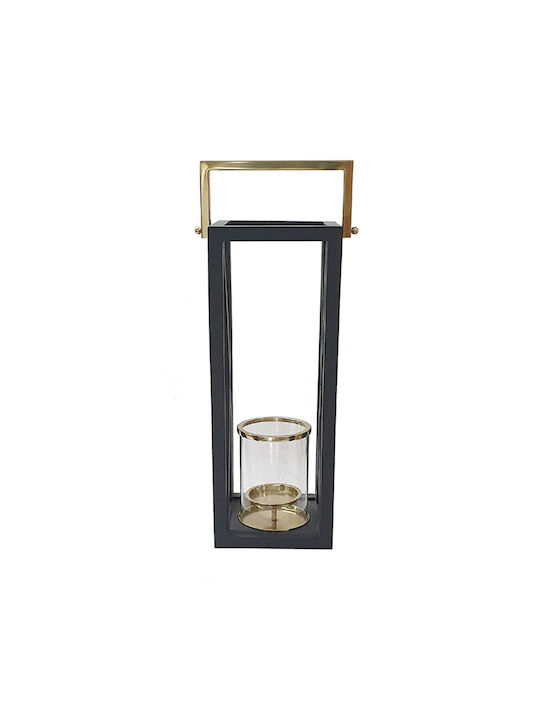 Artekko Φαναράκι Μεταλλικό Επιτραπέζιο Μαύρο 26x21x64εκ.
