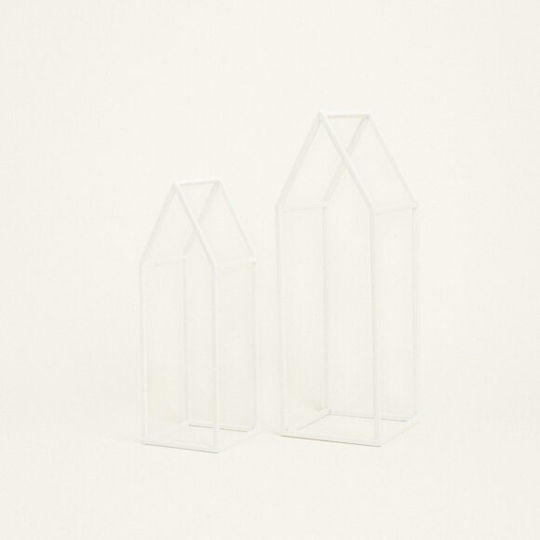 Μεταλλικο Σπιτι Σετ 2 Τμχ Λευκο 36 – 45 Cm Beauty Home Μεταλλικο Σπιτι Σετ 2 Τμχ Λευκο 36 – 45 Cm Beauty Home