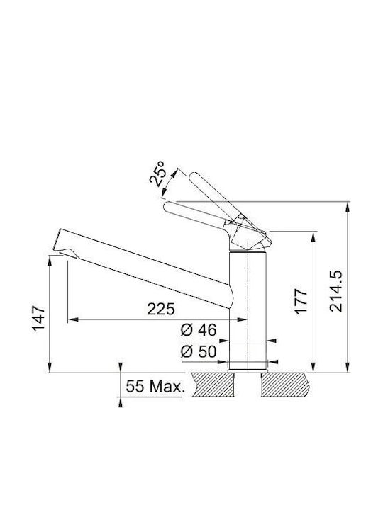 Franke Standard Küchenarmatur Zähler Weiß