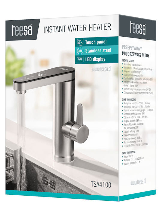 Kitchen Faucet Counter Gray
