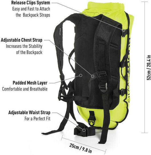 Buddyswim Open Water Dry Bag Backpack 28lt Yellow