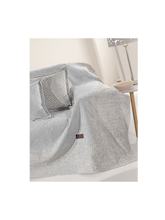 Guy Laroche Perth Sesselüberwurf Chenille 180x150cm Grau