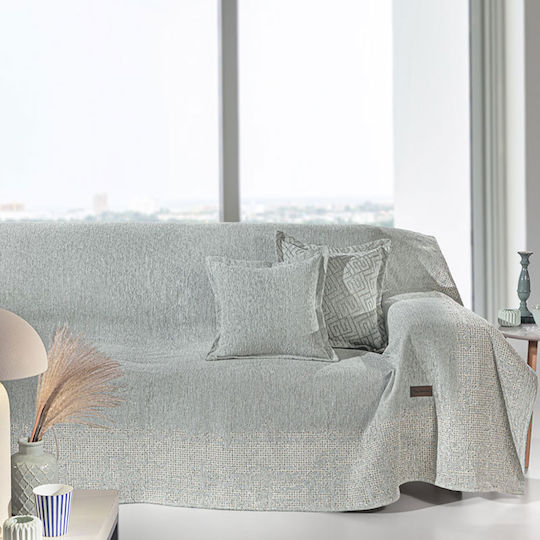 Guy Laroche Perth Zweisitzer-Sofa Überwurf Chenille 180x250cm Mint