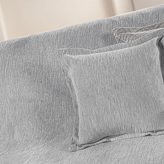Guy Laroche Perth Ριχτάρι Διθέσιου Καναπέ Chenille 180x250εκ. Grey