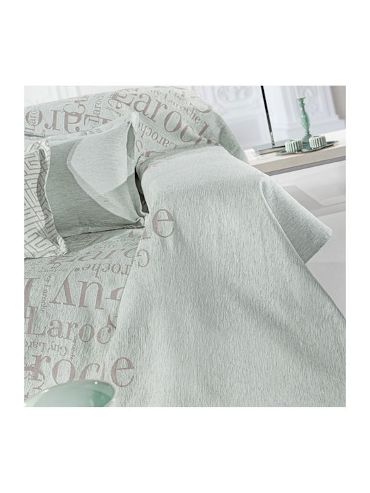 Guy Laroche Stamp Ριχτάρι Τριθέσιου Καναπέ Chenille 180x300εκ. Silver 1133030125010