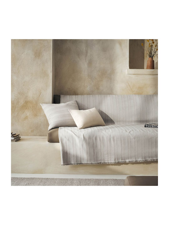 Gofis Home Laurel Ριχτάρι Διθέσιου Καναπέ Ζακάρ 180x250εκ. Rock Grey 731/14 2007731214001