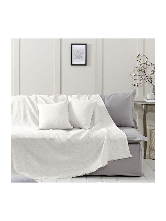Nima Benito Ριχτάρι Πολυθρόνας Γκοφρέ 180x180εκ. Ivory, Εκρού
