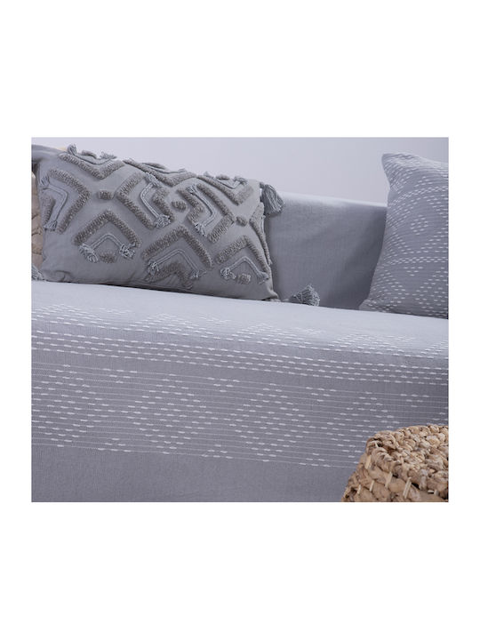 Nef-Nef Homeware Quantum Armchair Throw Jacquard 180x180cm Gray