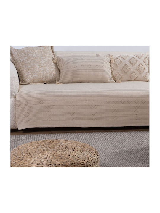 Nef-Nef Homeware Resan Ριχτάρι Τετραθέσιου Καναπέ 180x350εκ. Ροδακινί