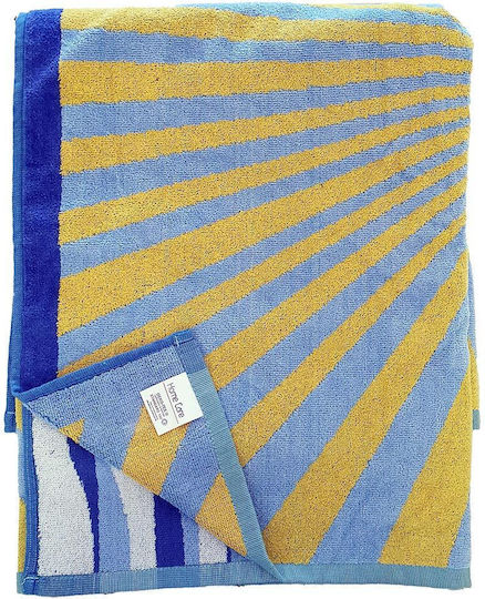 Πετσέτα Θαλάσσης Βαμβακερή Βελουτέ 86x160 Home Care Morning Sun