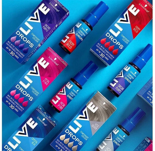 Schwarzkopf Live Drops Temporärer Farbstoff für Haare Orchid-Violett 30ml