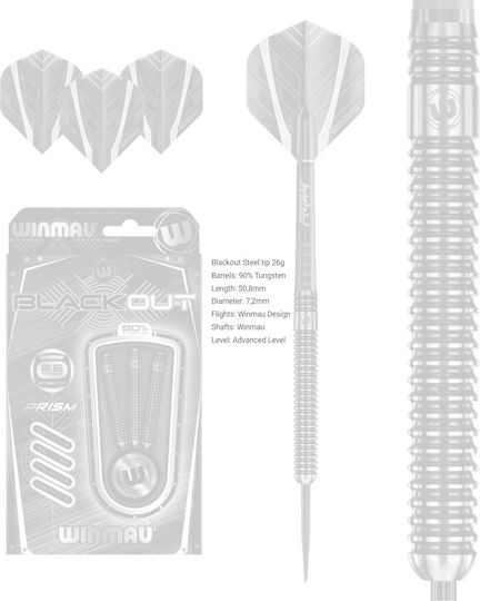 Winmau Blackout стоманен връх 26g