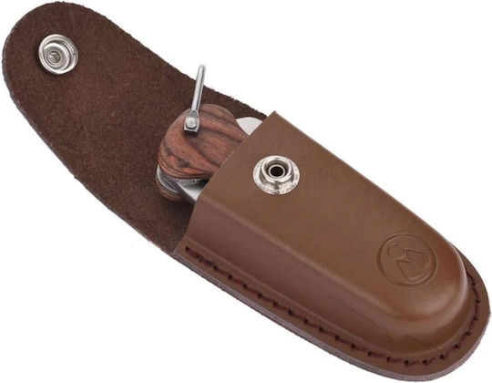 Laguiole Heritage Klapp-Segelmesser Braune Lederhülle 40.273.013