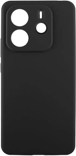 Senso Liquid Back Cover Σιλικόνης Μαύρο (Redmi Note 14 4G)
