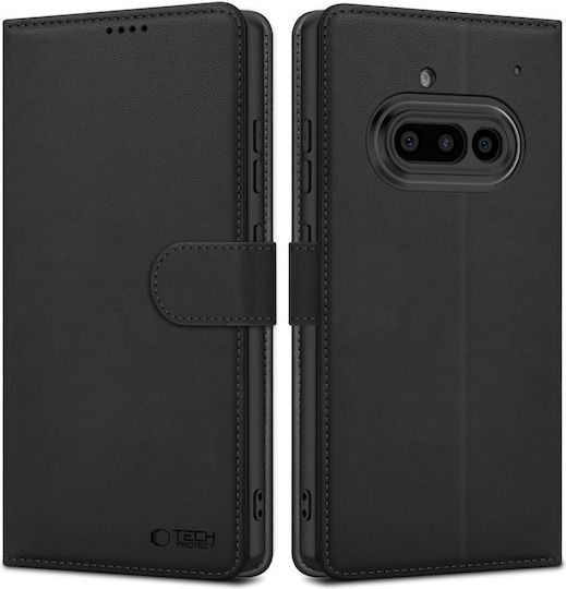 Tech-Protect Matte Wallet Σιλικόνης / Δερματίνης Μαύρο (Nothing Phone (3a))
