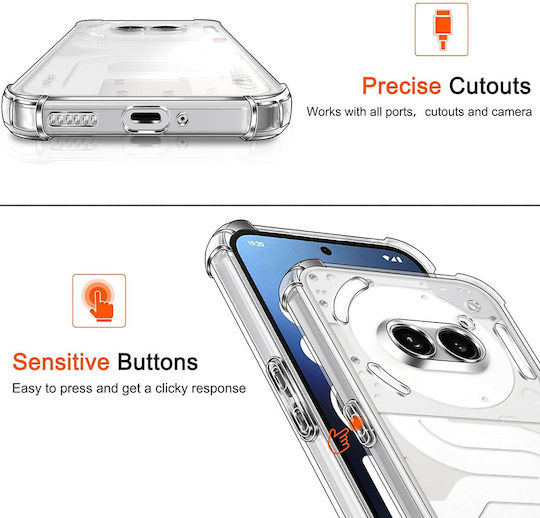 Techsuit Back Cover Silicon Transparent (Nothing Phone (3a))