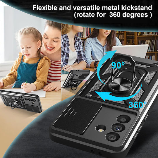 Techsuit Shield Back Cover Plastic / Silicon Negru (Nothing Phone (3a))