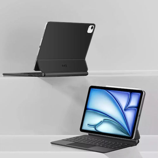 Tech-Protect Smartcase Flip Cover cu Tastatură Negra (iPad Air 10,9” 4/5 (2020-2022), iPad 11” 6/7 (2024-2025))