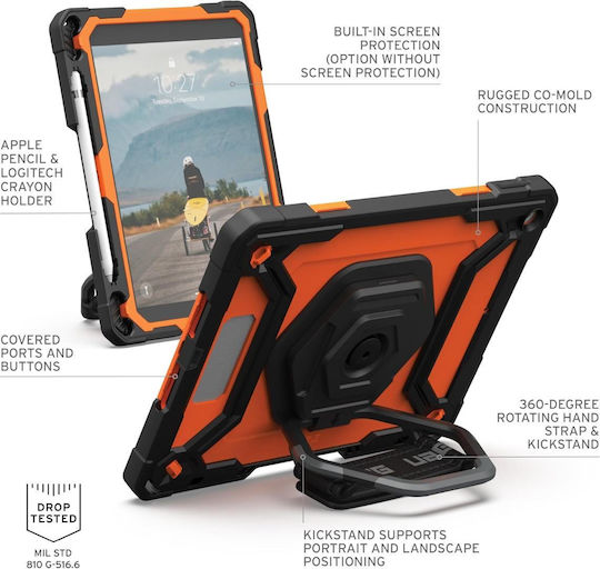 UAG Flip Cover Rotating Blacη (iPad 10.2 inch 2019/2020/2021)