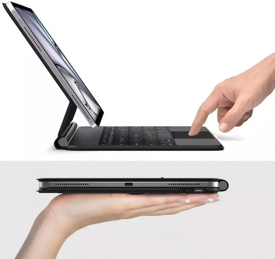 Tech-Protect Smartcase Klappdeckel mit Tastatur Schware (iPad Pro 12,9" 4/5/6, iPad Air 13" 1/2)