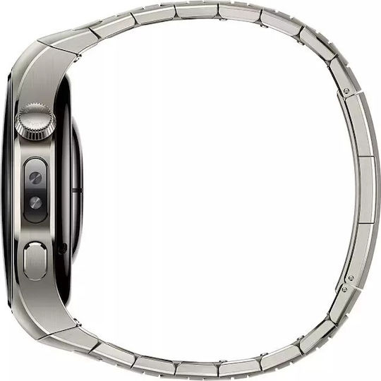 Huawei Watch 5 Titanium 46mm Waterproof with eSIM and Heart Rate Monitor (Silver)