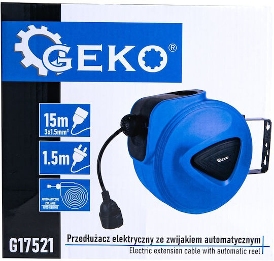 Geko Μπαλαντέζα με Καλώδιο 15m Διατομή 3 x 1.5mm² και Γείωση